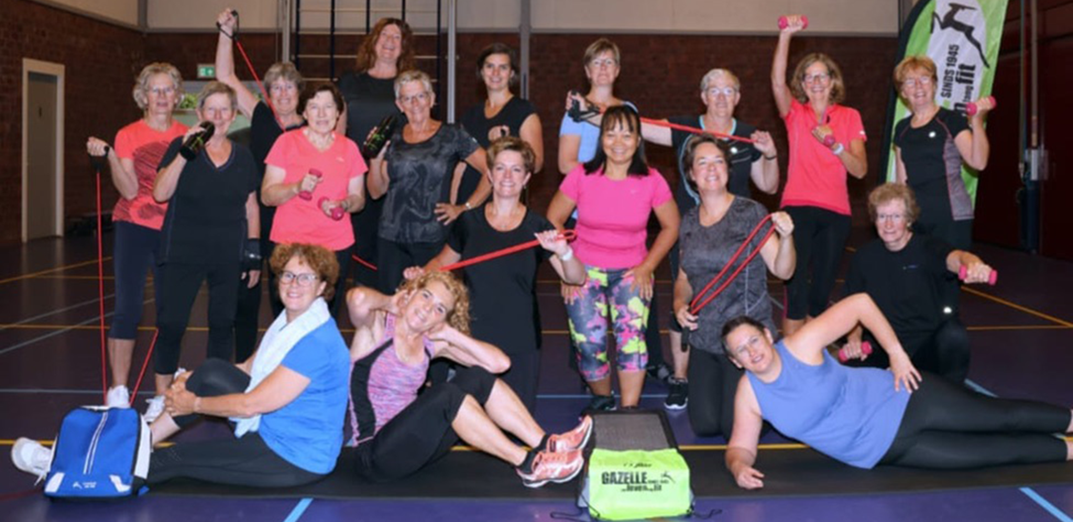 banner van Body work-out dames